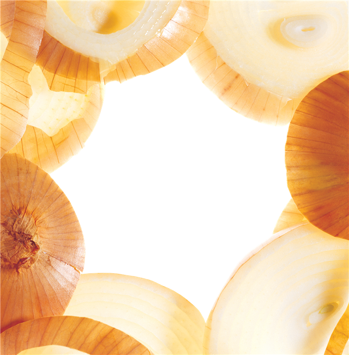 Whole onion cutout